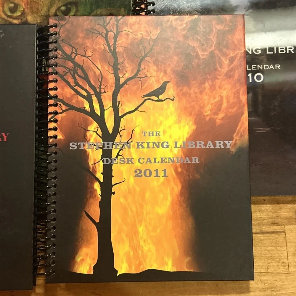 Lot of 8 Stephen King Library Desk Calendars 2007-2014 Hologram, Short Story